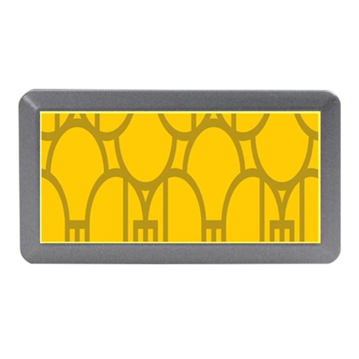 The Michigan Pattern Yellow Memory Card Reader (Mini)