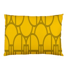 The Michigan Pattern Yellow Pillow Case (two Sides)