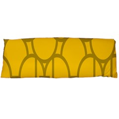 The Michigan Pattern Yellow Body Pillow Case (dakimakura)