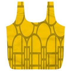 The Michigan Pattern Yellow Full Print Recycle Bags (l) 