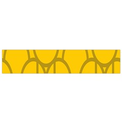 The Michigan Pattern Yellow Flano Scarf (small)