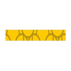 The Michigan Pattern Yellow Flano Scarf (mini)