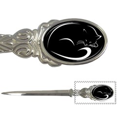 Cat Black Vector Minimalism Letter Openers