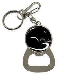 Cat Black Vector Minimalism Button Necklaces