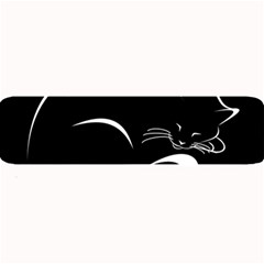 Cat Black Vector Minimalism Large Bar Mats