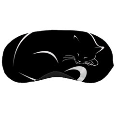 Cat Black Vector Minimalism Sleeping Masks by Simbadda