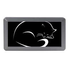 Cat Black Vector Minimalism Memory Card Reader (mini) by Simbadda