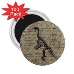 Dinosaur Skeleton 2 25  Magnets (100 Pack) 