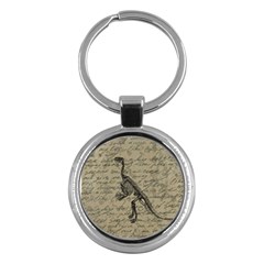 Dinosaur Skeleton Key Chains (round)  by Valentinaart