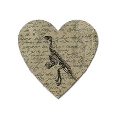 Dinosaur Skeleton Heart Magnet