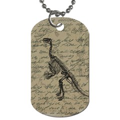 Dinosaur Skeleton Dog Tag (one Side)