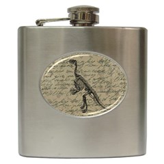 Dinosaur Skeleton Hip Flask (6 Oz) by Valentinaart