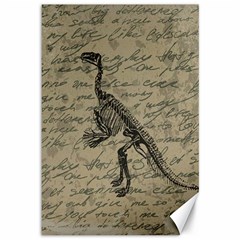 Dinosaur Skeleton Canvas 12  X 18  