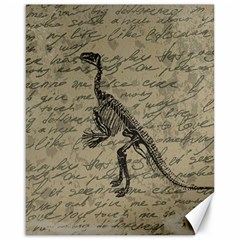 Dinosaur Skeleton Canvas 16  X 20  