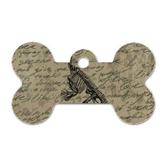 Dinosaur Skeleton Dog Tag Bone (one Side)