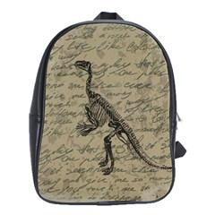 Dinosaur Skeleton School Bags(large)  by Valentinaart