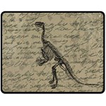 Dinosaur skeleton Fleece Blanket (Medium)  60 x50  Blanket Front