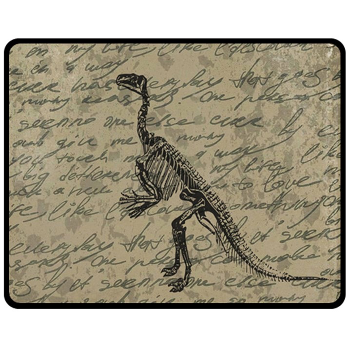 Dinosaur skeleton Fleece Blanket (Medium) 