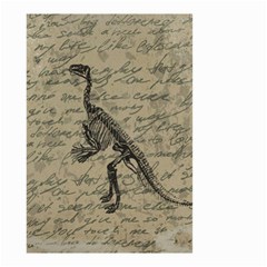 Dinosaur Skeleton Small Garden Flag (two Sides) by Valentinaart