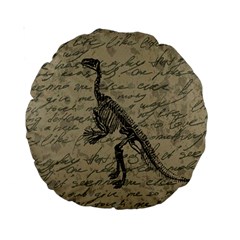 Dinosaur Skeleton Standard 15  Premium Round Cushions by Valentinaart