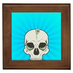 Skull Ball Line Schedule Framed Tiles by Simbadda