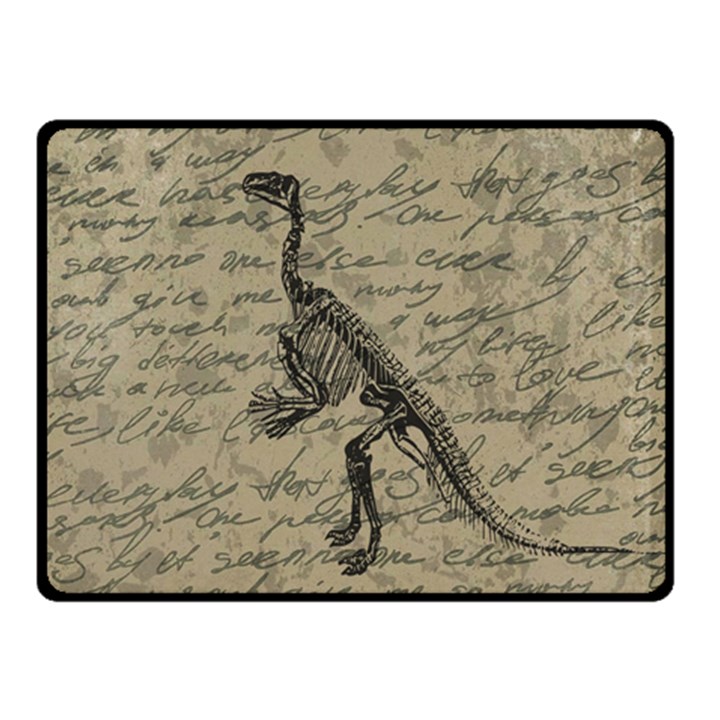 Dinosaur skeleton Double Sided Fleece Blanket (Small) 