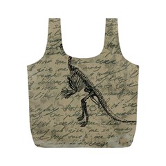 Dinosaur Skeleton Full Print Recycle Bags (m) 