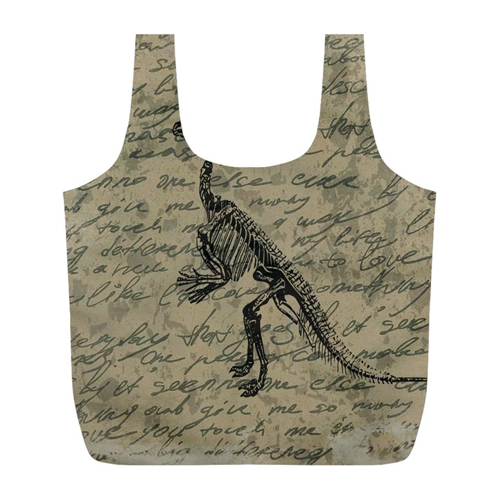 Dinosaur skeleton Full Print Recycle Bags (L) 