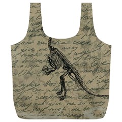 Dinosaur Skeleton Full Print Recycle Bags (l) 