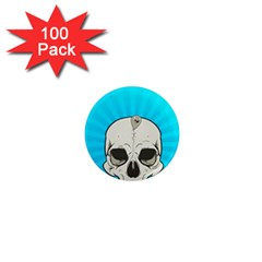 Skull Ball Line Schedule 1  Mini Magnets (100 Pack) 