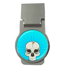 Skull Ball Line Schedule Money Clips (round)  by Simbadda