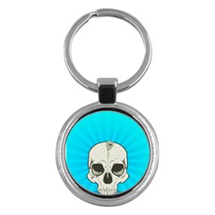 Skull Ball Line Schedule Key Chains (round) 