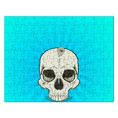 Skull Ball Line Schedule Rectangular Jigsaw Puzzl