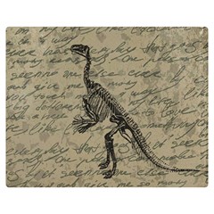 Dinosaur Skeleton Double Sided Flano Blanket (medium) 