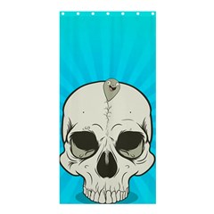 Skull Ball Line Schedule Shower Curtain 36  X 72  (stall)  by Simbadda