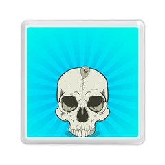 Skull Ball Line Schedule Memory Card Reader (square)  by Simbadda