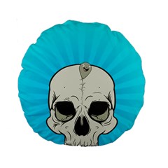 Skull Ball Line Schedule Standard 15  Premium Round Cushions