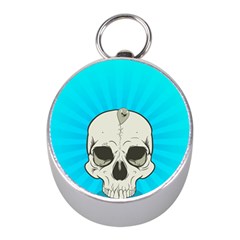 Skull Ball Line Schedule Mini Silver Compasses by Simbadda