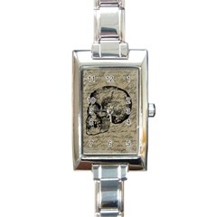 Skull Rectangle Italian Charm Watch by Valentinaart