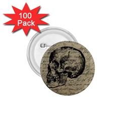 Skull 1 75  Buttons (100 Pack) 