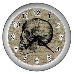 Skull Wall Clocks (silver) 