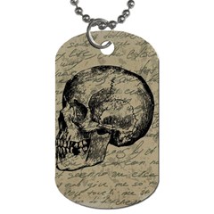 Skull Dog Tag (one Side)