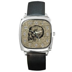 Skull Square Metal Watch