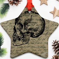 Skull Star Ornament (two Sides) by Valentinaart