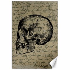 Skull Canvas 20  X 30   by Valentinaart