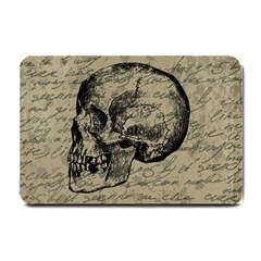 Skull Small Doormat  by Valentinaart