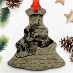 Skull Christmas Tree Ornament (Two Sides) Front