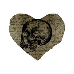 Skull Standard 16  Premium Heart Shape Cushions