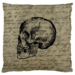 Skull Large Flano Cushion Case (one Side)