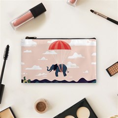 Digital Slon Parashyut Vektor Cosmetic Bag (small)  by Simbadda